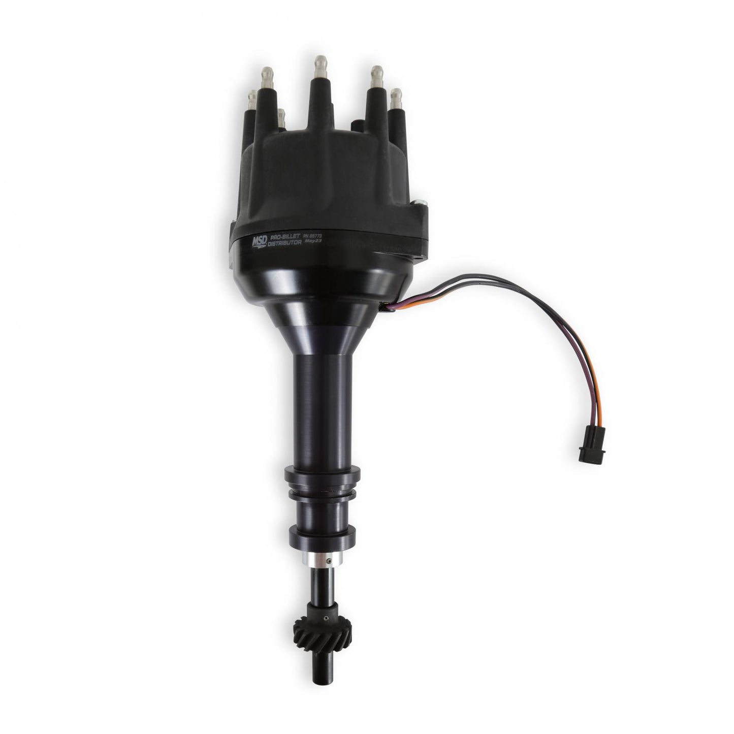 Black Ford 351C 460 Pro-Billet Distributor 'S Pro-Billet Small Diameter Distributor Black Housing And Cap With Iron Gear, Fits 351C, 351M, 400, 429, 460 With Iron Gear. Must Be Used With An 6, 7 Or 8-Series MSD Ignition