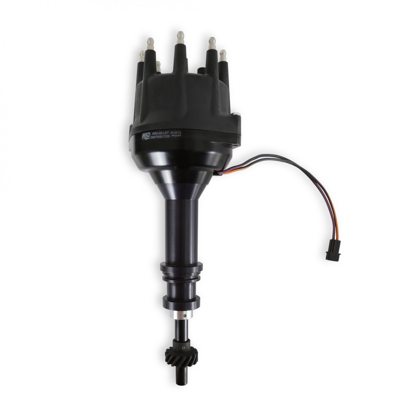 Black Ford 351C 460 Pro-Billet Distributor 'S Pro-Billet Small Diameter Distributor Black Housing And Cap With Iron Gear, Fits 351C, 351M, 400, 429, 460 With Iron Gear. Must Be Used With An 6, 7 Or 8-Series MSD Ignition