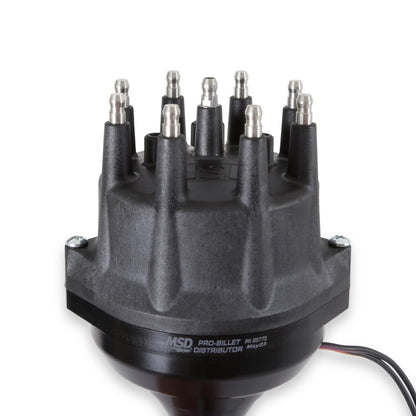 Black Ford 351C 460 Pro-Billet Distributor 'S Pro-Billet Small Diameter Distributor Black Housing And Cap With Iron Gear, Fits 351C, 351M, 400, 429, 460 With Iron Gear. Must Be Used With An 6, 7 Or 8-Series MSD Ignition-2