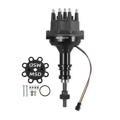 Black Ford 289/302 Pro-Billet Distributor All The Performance Of Our Pro-Billet Line Must Be Used With 6, 7, Or 8-Series MSD Ignition