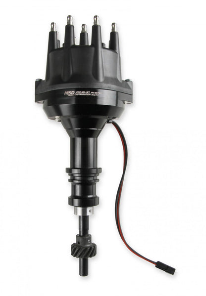 Black Distributor Ford 289-302, Pro Billet, Small Cap, Steel Gear 'S Black Small Diameter Distributor W/Steel Gear, Requires The Use Of 6, 7, 8 Series MSD Ignition-3
