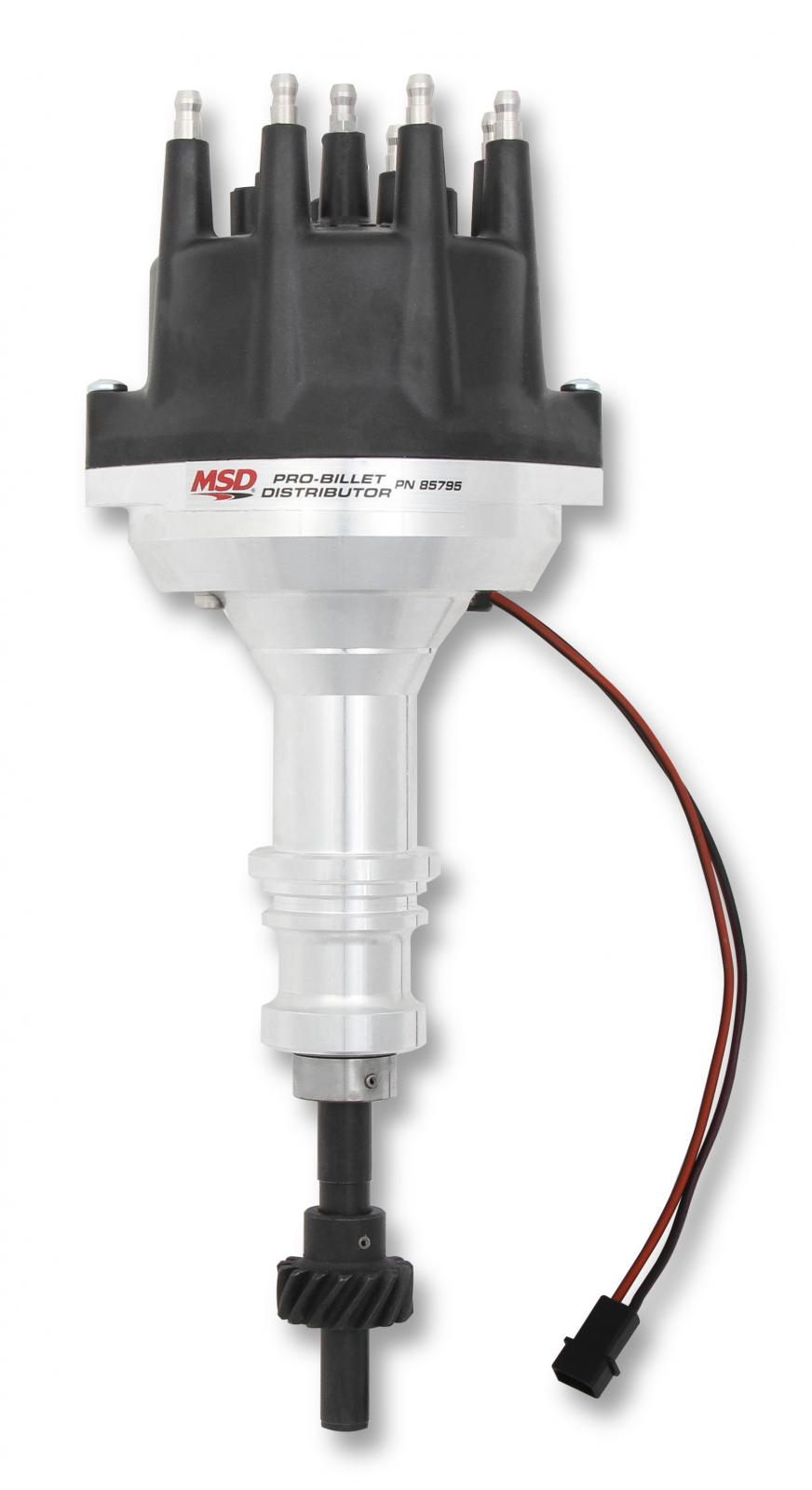 Ford 289-302 Small Diameter Black Cap Pro-Billet Distributor Great For Blower Or Manifold Clearance Must Be Used With An 6, 7 Or 8-Series MSD Ignition