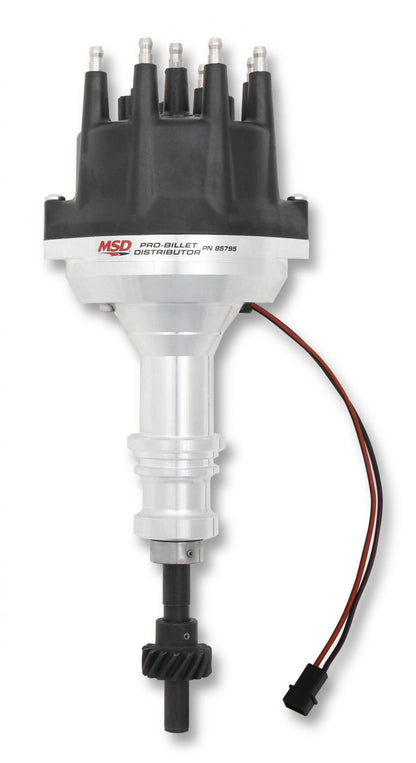 Ford 289-302 Small Diameter Black Cap Pro-Billet Distributor Great For Blower Or Manifold Clearance Must Be Used With An 6, 7 Or 8-Series MSD Ignition