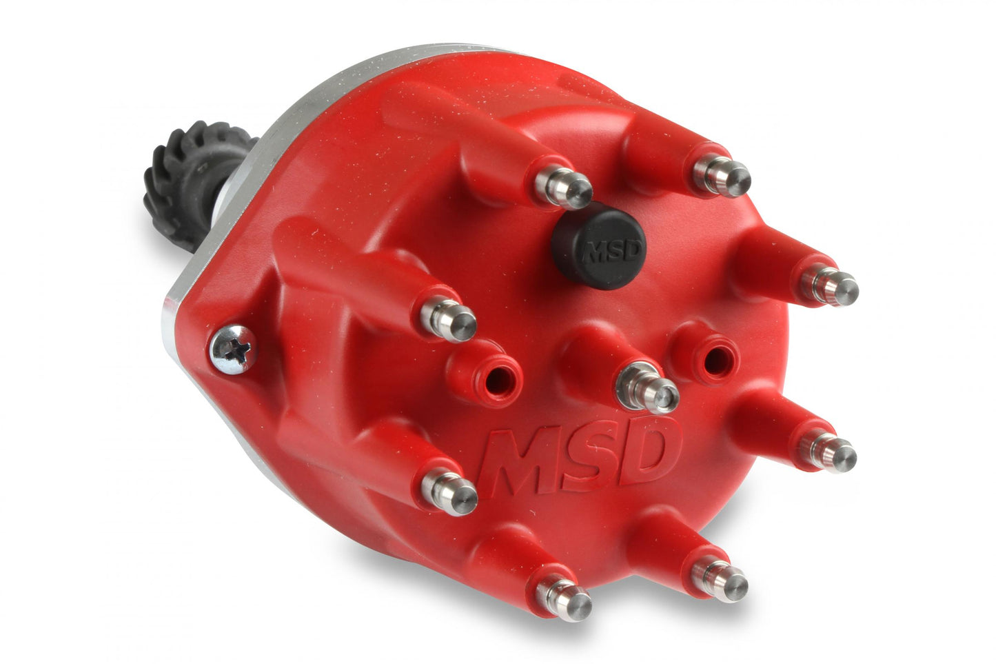 Distributor, Ford 289-302/Steel Gear/Holley Hi-Ram 'S Pro-Billet Small Diameter Distributor W/Red Cap And Steel Gear MSD Ignition-3