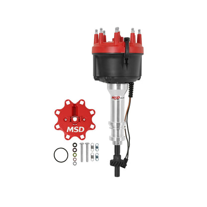 Ford V8 351C-460 Billet Distributor Fits 351C, 351M, 400, 429, 460 With Iron Gear. Must Be Used With An 6, 7 Or 8-Series MSD Ignition