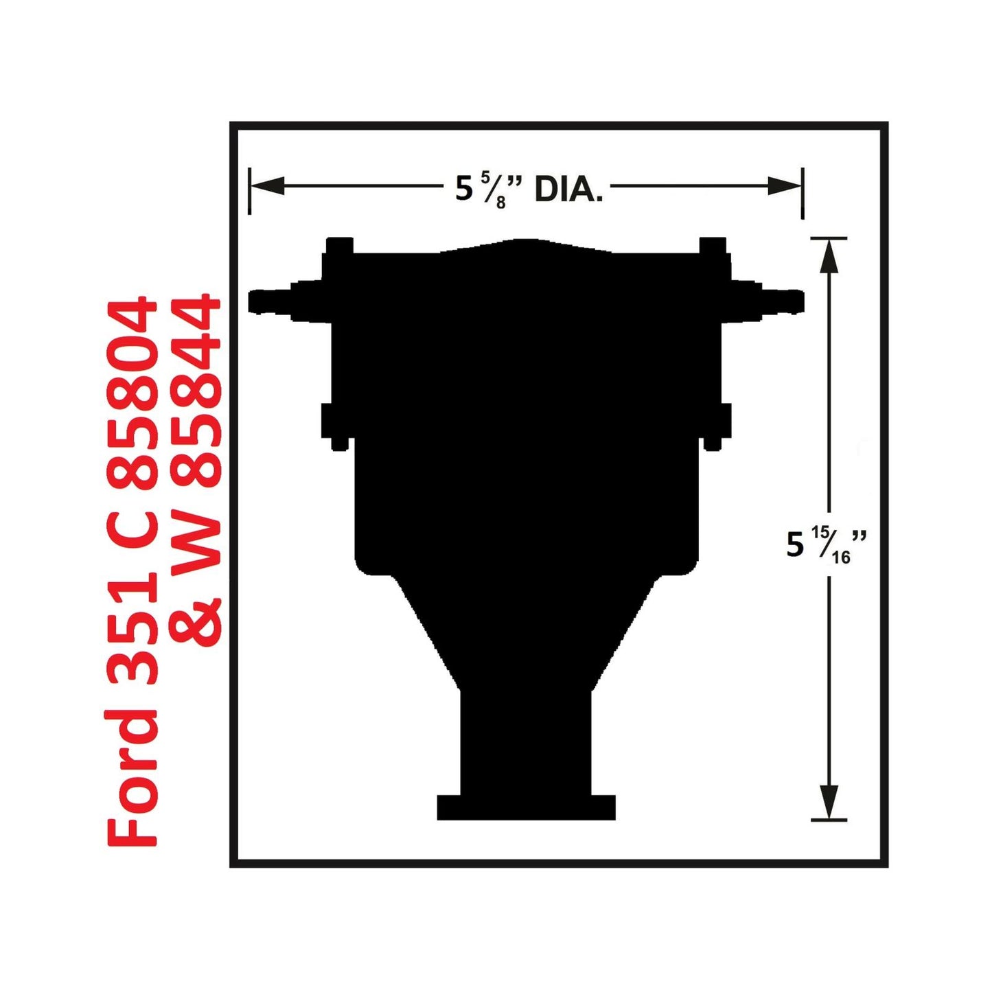 Ford 351C 460 Crab Cap Distributor Low Profile, Magnetic Pickup Distributor Ideal For Clearing Blower Snouts, And For Any Application Where Height Is Critical MSD Ignition