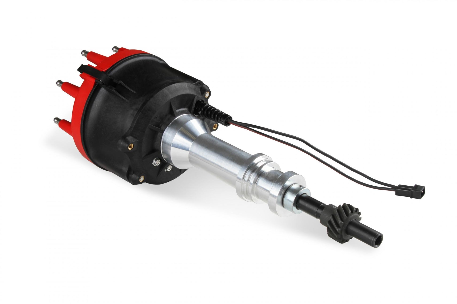 Distributor, Billet Ford 351W, For Edelbrock Victor Jr, W/Steel Gear 'S Billet Distributor For Use With Edelbrock Victor Jr. Intake Manifold, W/Steel Gear. Requires The Use Of 6, 7, 8 Series MSD Ignition-9