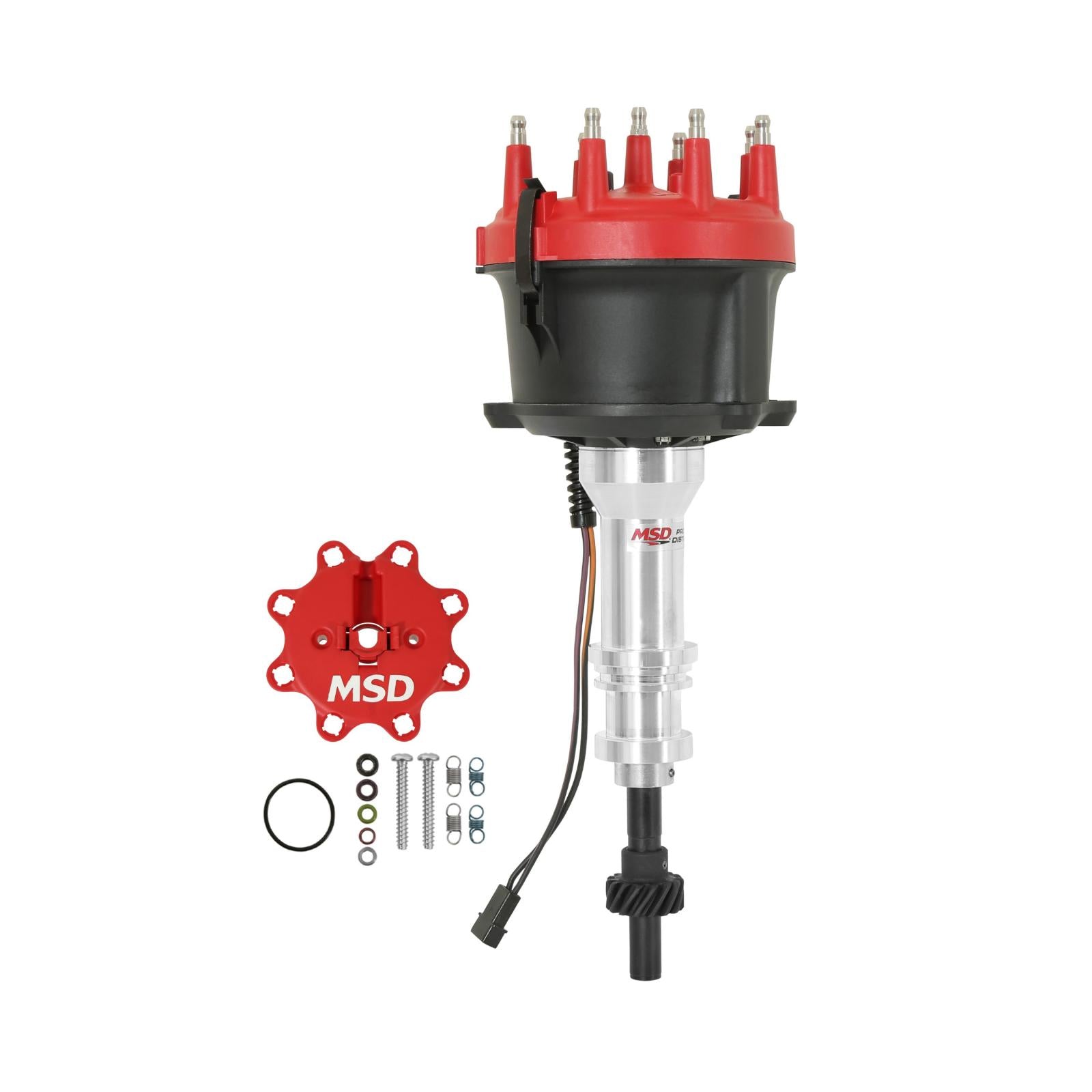 Ford 351W Steel Gear Billet Distributor Fits 351W With Steel Gear For Hydraulic Roller Cams. Must Be Used With An 6, 7 Or 8-Series MSD Ignition