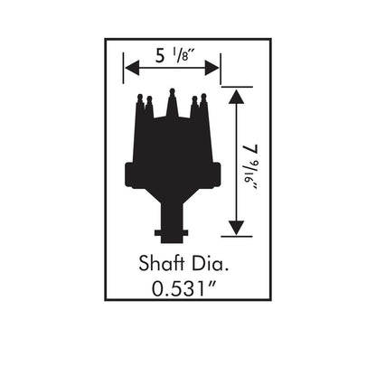 Ford Fe Pro-Billet Distributor Fits 332, 352, 360, 390, 406, 410, 427, 428 Fe Engines. Must Be Used With An 6, 7 Or 8-Series . Comes With An Iron Gear MSD Ignition-5