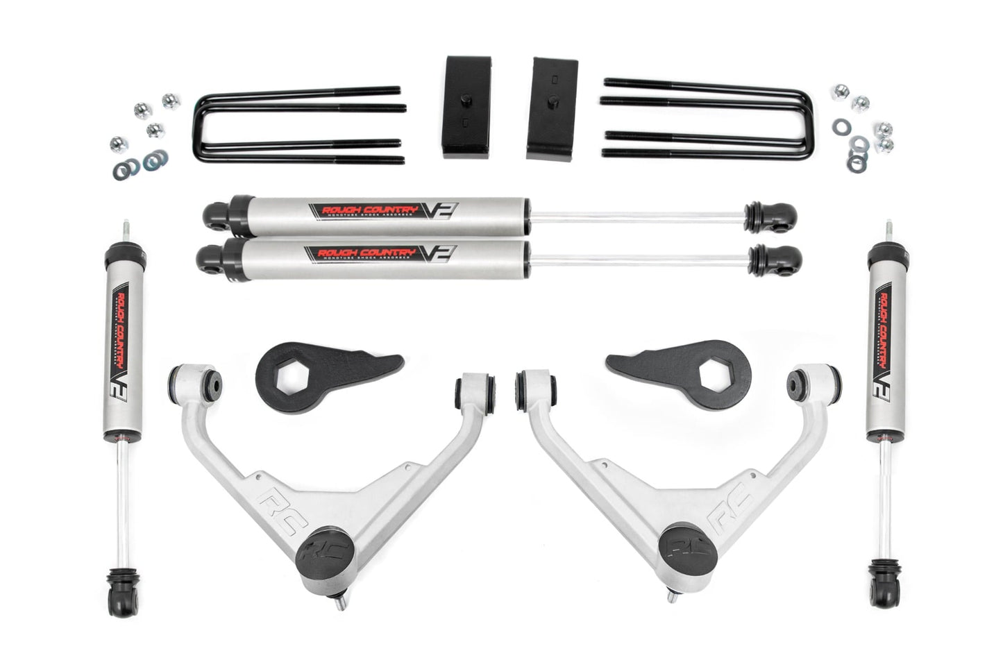 3 Inch Lift Kit V2 FK/FF Silverado/Sierra 2500HD/3500HD/Suburban 2500/Yukon XL 2500 (01-10) Rough Country