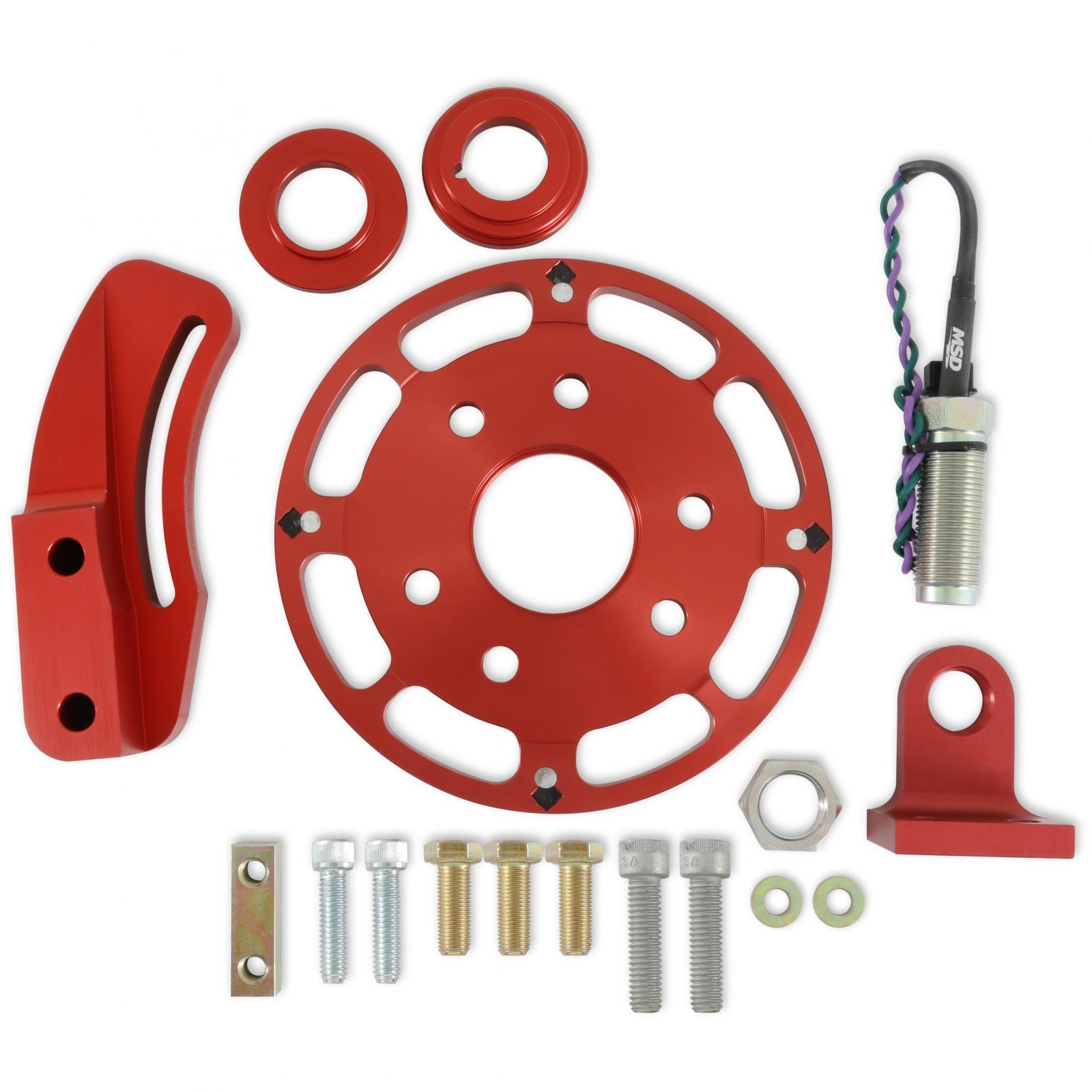Crank Trigger Wheel Kit Flying Magnet Sbc 6.25 In. Small Block Chevy Use With 6/7/8 Series MSD Ignition-1