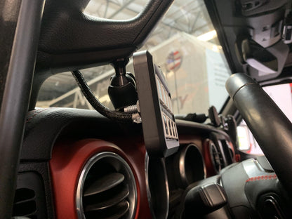 CMM A-Pillar 1 Inch Ball Mount Solution Jeep 2018-2023 Wrangler JL 2018-2023 Gladiator sPOD-1