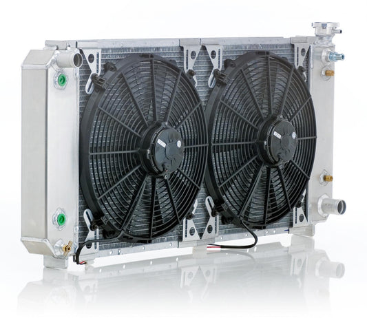 88-99 GM Radiator Module for 88-99 Chevrolet/GM C/K 1500/2500/3500 Pickups w/Dual Coolers Natural Finish Radiator Be Cool