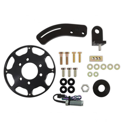 Crank Trigger Wheel Kit Flying Magnet Sbc 7 In. Small Block Chevy Use With 6/7/8 Series Black MSD Ignition