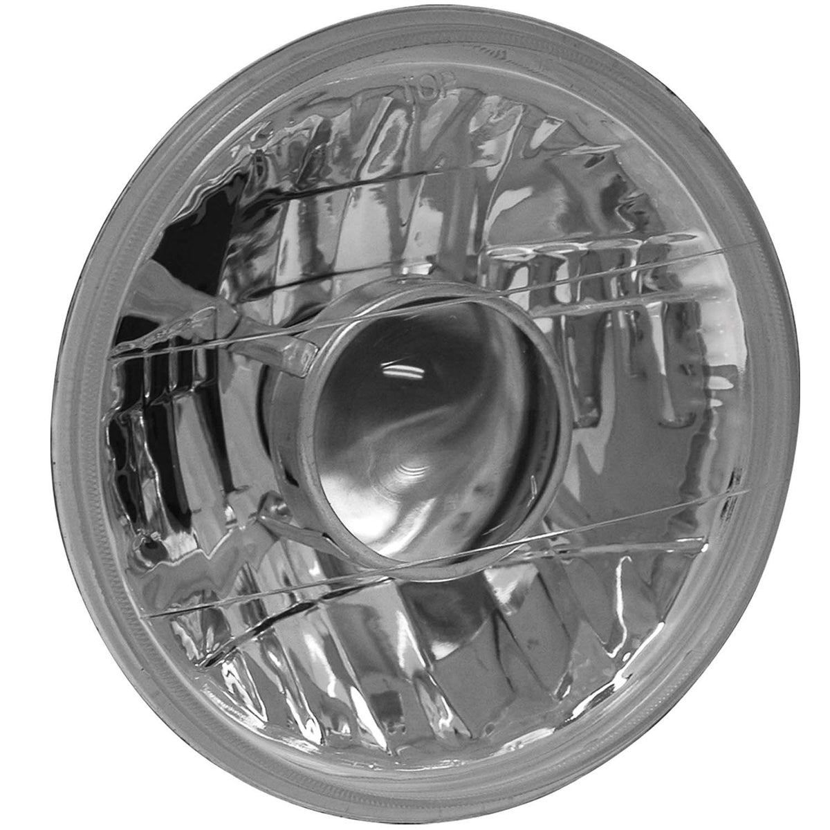 Universal Halogen Headlight Replacement H4 Round 7 Inch W/Projector Sold Individually AnzoUSA