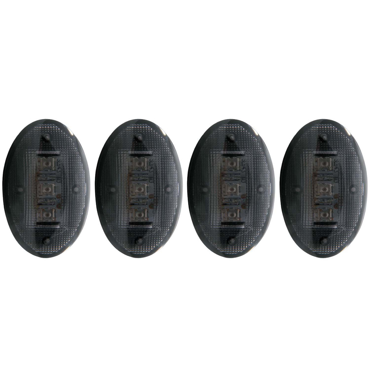 Side Marker Light Assembly LED Dually Fender Lights Smoke Lens LED Replacement Kit For Factory Fender Lights Ford F-350 Super Duty/F-450 Super Duty 1999-2010 AnzoUSA