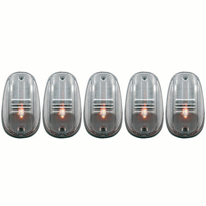Roof Marker Light Clear Lens 5 Pc. LED Replacement For Factory Cab Lights Only Does Not Incl. Harness Does Not Include Harness Dodge Ram 3500 2003-2010, Ram 3500 2011-2017 AnzoUSA