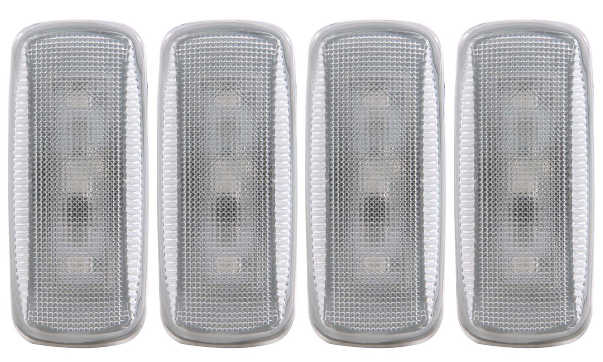 Side Marker Light Assembly LED Dually Fender Lights Clear Lens LED Replacement Kit For Factory Fender Lights LED Replacement Kit For Factory Fender Lights Only Dodge Ram 3500 2010, Ram 2500 2012-2013, Ram 3500 2011-2015 AnzoUSA