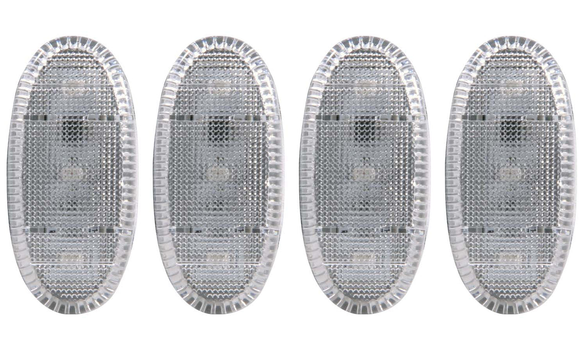Side Marker Light Assembly LED Dually Fender Lights Clear Lens LED Replacement Kit Ford F-350 Super Duty/F-450 Super Duty 2011-2016 AnzoUSA