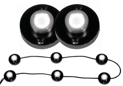 Cargo Area Light LED Bed Rail Auxiliary Light 6 Pod 1 Watt Qty 2 LED Lighting Stripe Included AnzoUSA