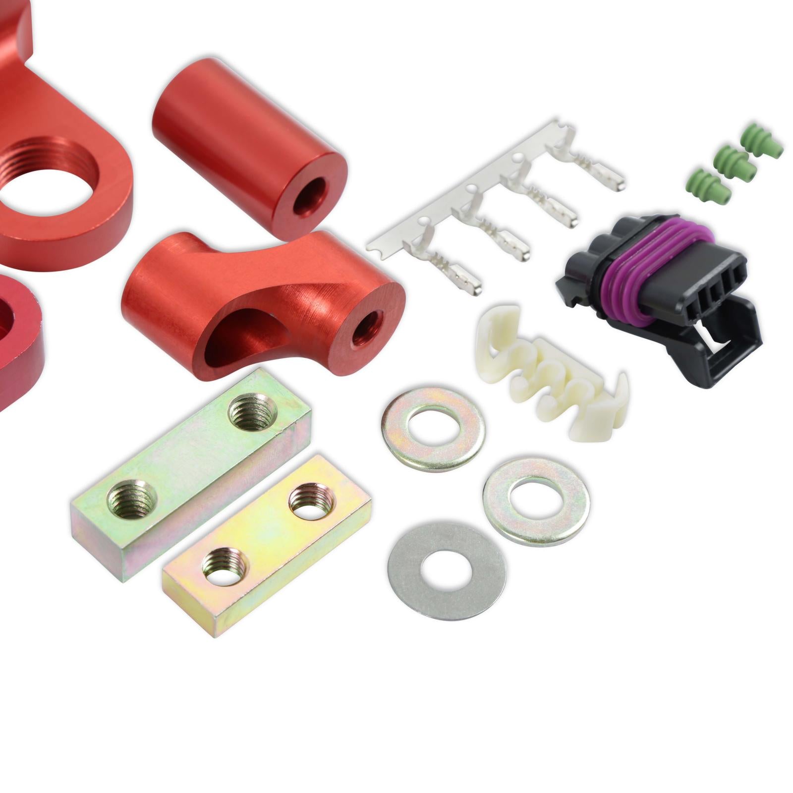 Crank Trigger Kit Flying Magnet Hall-Effect LS Gen Iii/Iv 6.56 In. Small Block Chevrolet Gen Iii/Iv Adjustable Timing Pointer Red MSD Ignition-2