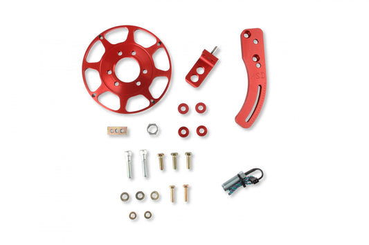Crank Trigger Wheel Kit Flying Magnet Bbc 8 In. Big Block Chevy Use With 6/7/8 Series Red MSD Ignition