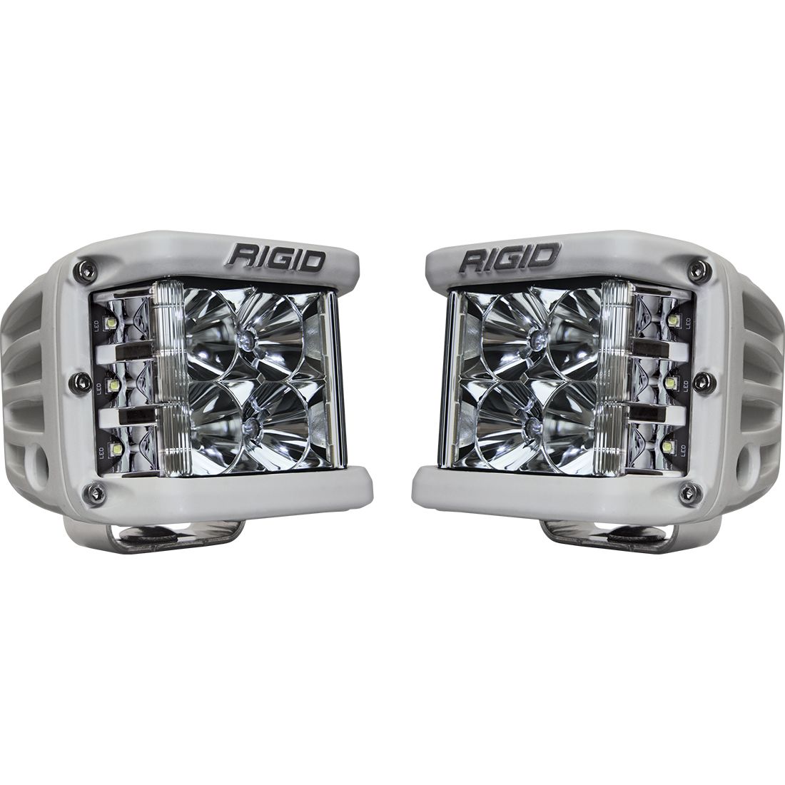 Rigid Industries Flood Surface Mount White Housing Pair D-SS Pro RIGID Industries