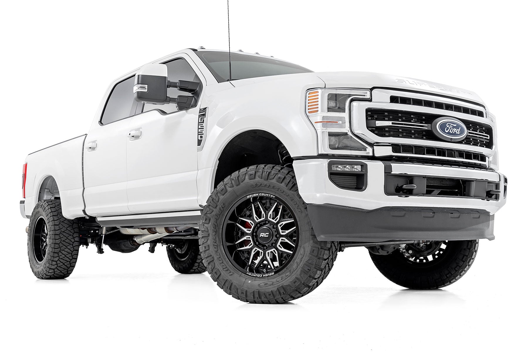 86 Series Wheel One-Piece Gloss Black 22x10 6x5.5 -25mm Rough Country-2