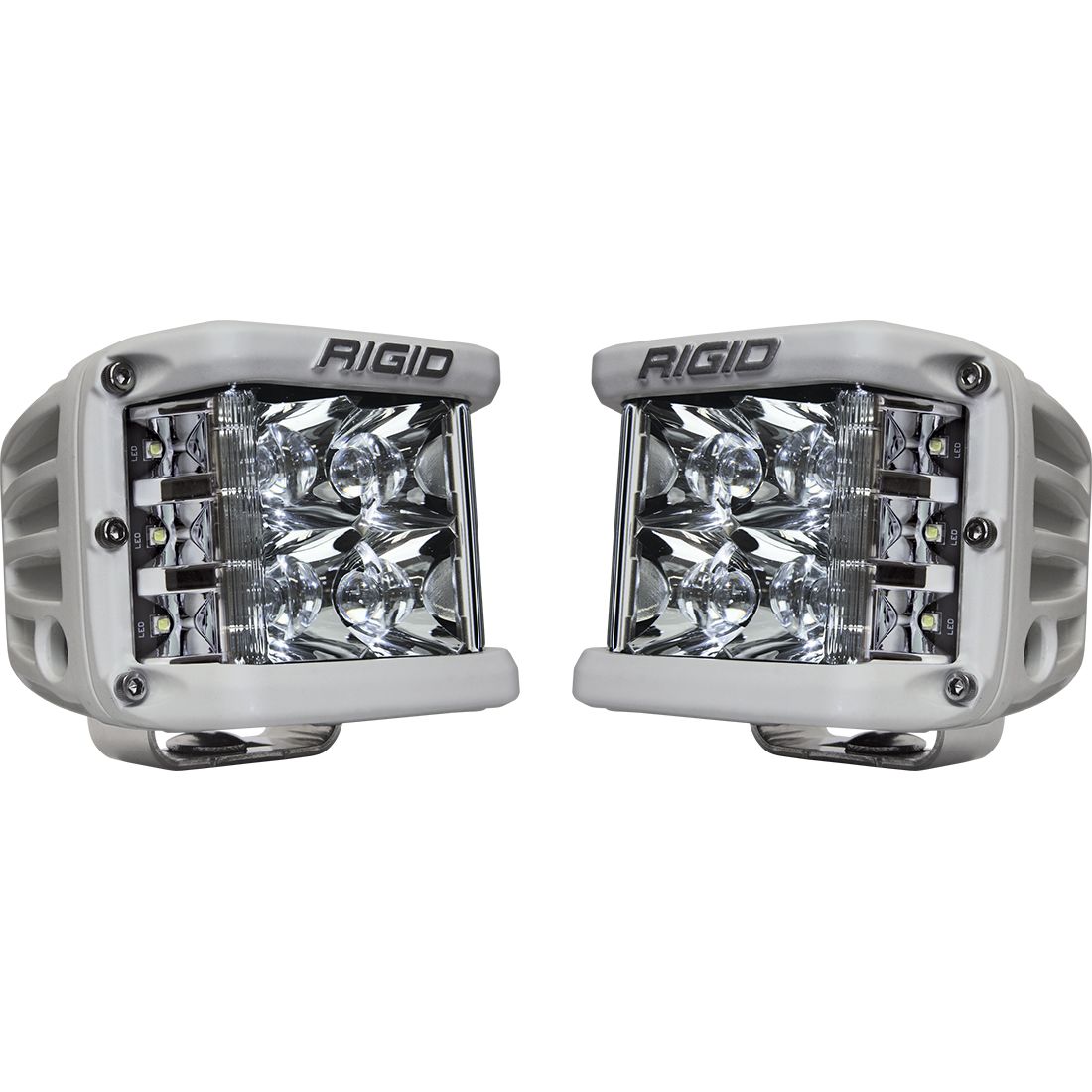 Rigid Industries Spot Surface Mount White Housing Pair D-SS Pro RIGID Industries
