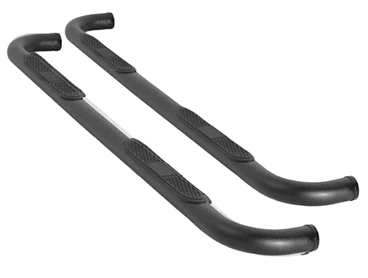 3 Inch Round Bent Steel Step Bar with No-Slip Step Pad for 2007-2018 Jeep Wrangler JK, 2-Door Rampage-1