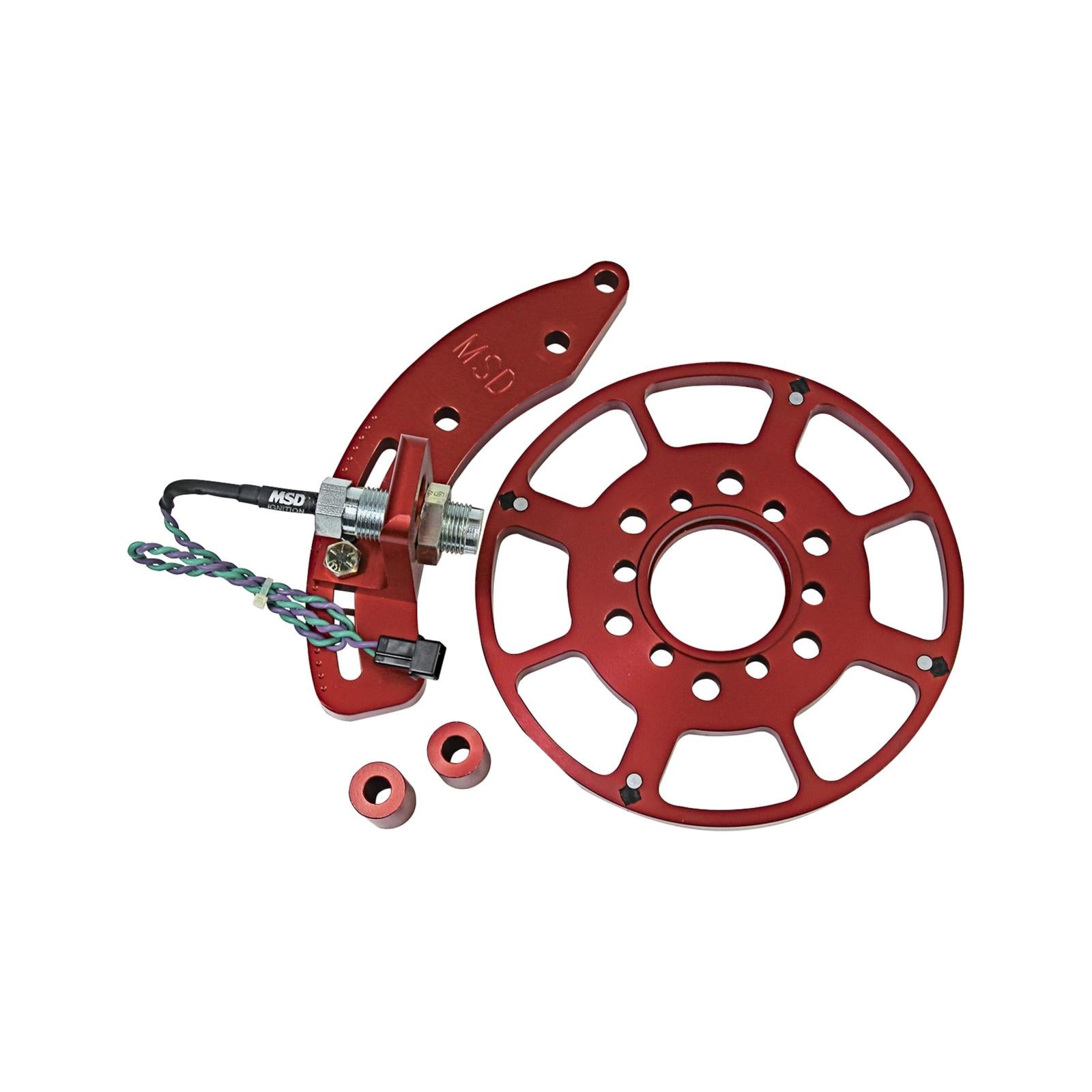Crank Trigger Wheel Kit Flying Magnet Chrysler Small Block 7.25 In. 273-360Ci Use With 6/7/8 Series Red MSD Ignition