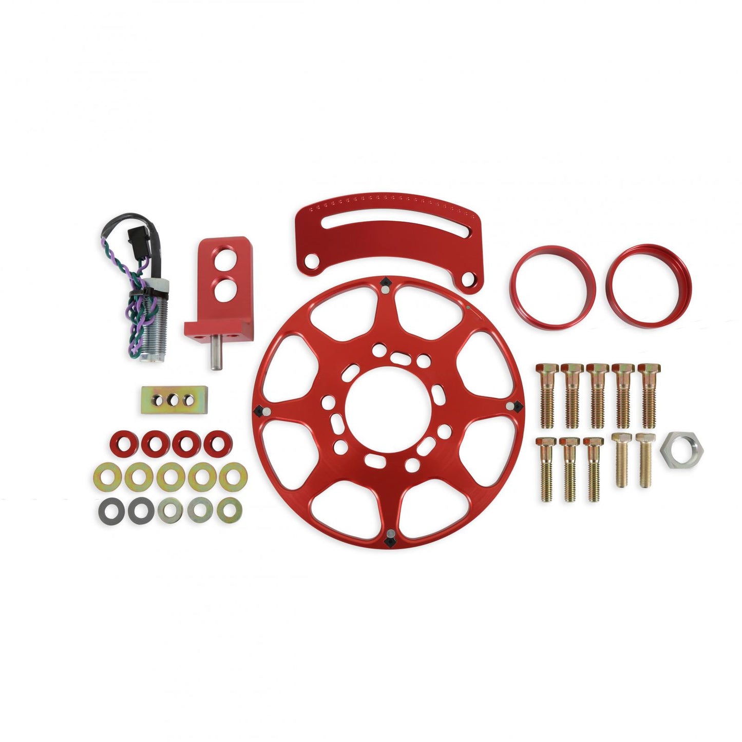 Crank Trigger Wheel Kit Flying Magnet Chrysler B/Rb 7.25 In. Big Block Chrysler Use With 6/7/8 Series Red MSD Ignition