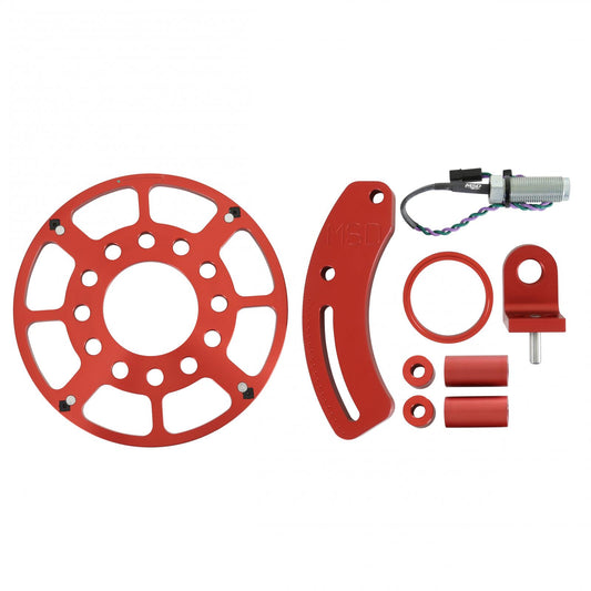 Crank Trigger Wheel Kit Flying Magnet Sbf Windsor 289/302/351W Use With 6/7/8 Series Red MSD Ignition-1