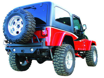 Recovery Rear Bumper with Receiver for 2007-2018 Jeep Wrangler JK and JK Unlimited Rampage-1