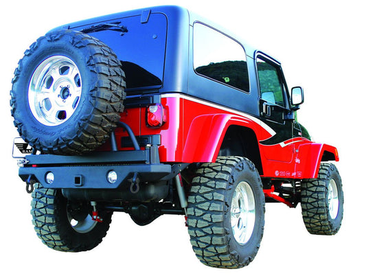 Recovery Rear Bumper with Receiver for 2007-2018 Jeep Wrangler JK and JK Unlimited Rampage-1