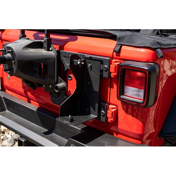 Offroad Jack Mount for 2018-2021 Jeep Wrangler JL, 2007-2018 Jeep Wrangler JK, Black Rampage