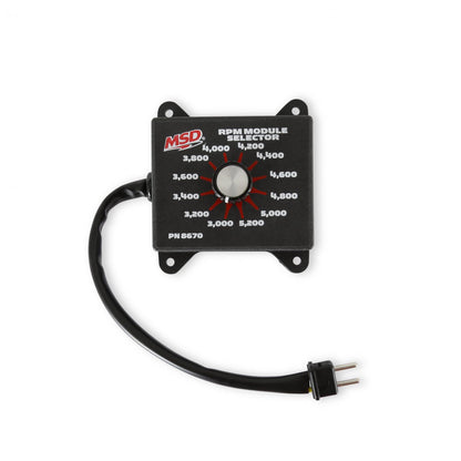 Selector Switch, 3.0K-5.2K The Rpm Module Selector Plugs Directly Into The Rpm Module Socket On All Soft Touch Rev Controls And Accessories That Use Plug-In Modules MSD Ignition-2