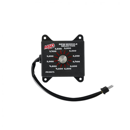 Rpm Module Selector, 4.6K-6.8K The Rpm Module Selector Plugs Directly Into The Rpm Module Socket On All Soft Touch Rev Controls And Accessories That Use Plug-In Modules MSD Ignition