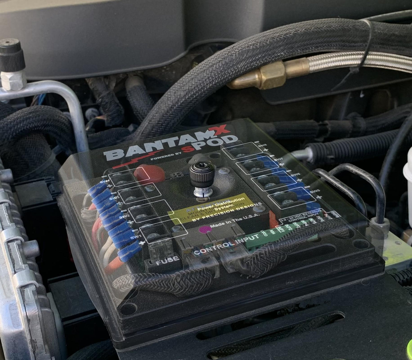 sPOD BantamX w/ Green LED Switch panel for JK 2007-2008