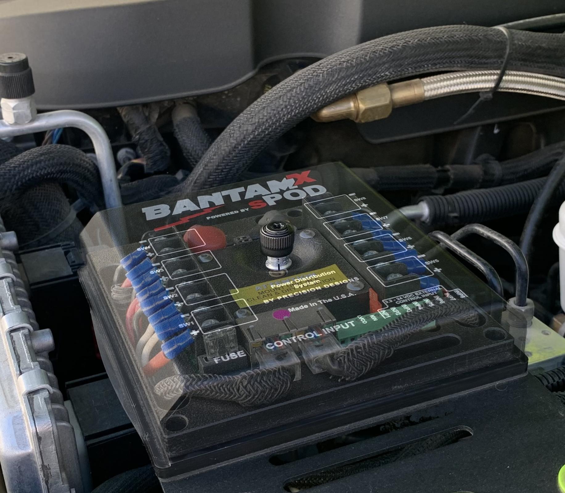 sPOD BantamX w/ Green LED Switch panel for JK 2007-2008