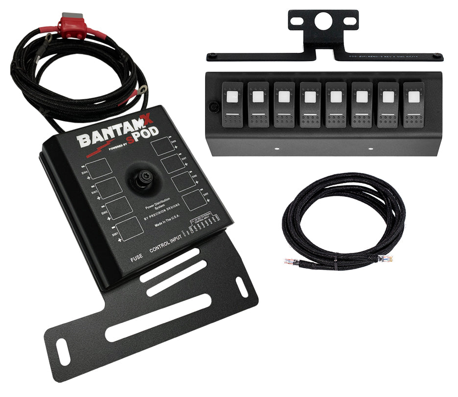 sPOD BantamX w/ Red LED Switch panel for JK 2007-2008