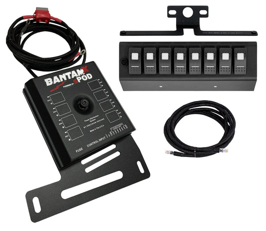 sPOD BantamX w/ Red LED Switch panel for JK 2007-2008