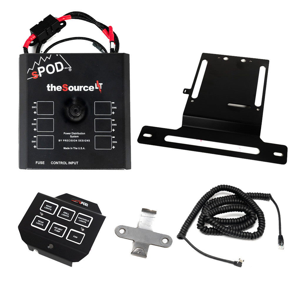 SourceLT/Mini6 Steering Wheel Mount Kit 22-24 Polaris RZR Pro R/Turbo R 20-24 Pro XP sPOD