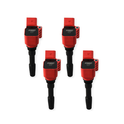 Coil Blaster Series Vw / Audi 1.8L/2.0L Engines Red 4-Pack Vw/Audi 2014-2019 1.8L/2.0L 4 Cylinder 4-Pack MSD Ignition