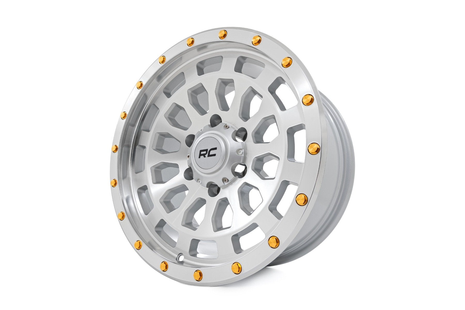 Rough Country 87 Series Wheel Simulated Beadlock Full Machine 17x8.5 6x5.5 +0mm Rough Country
