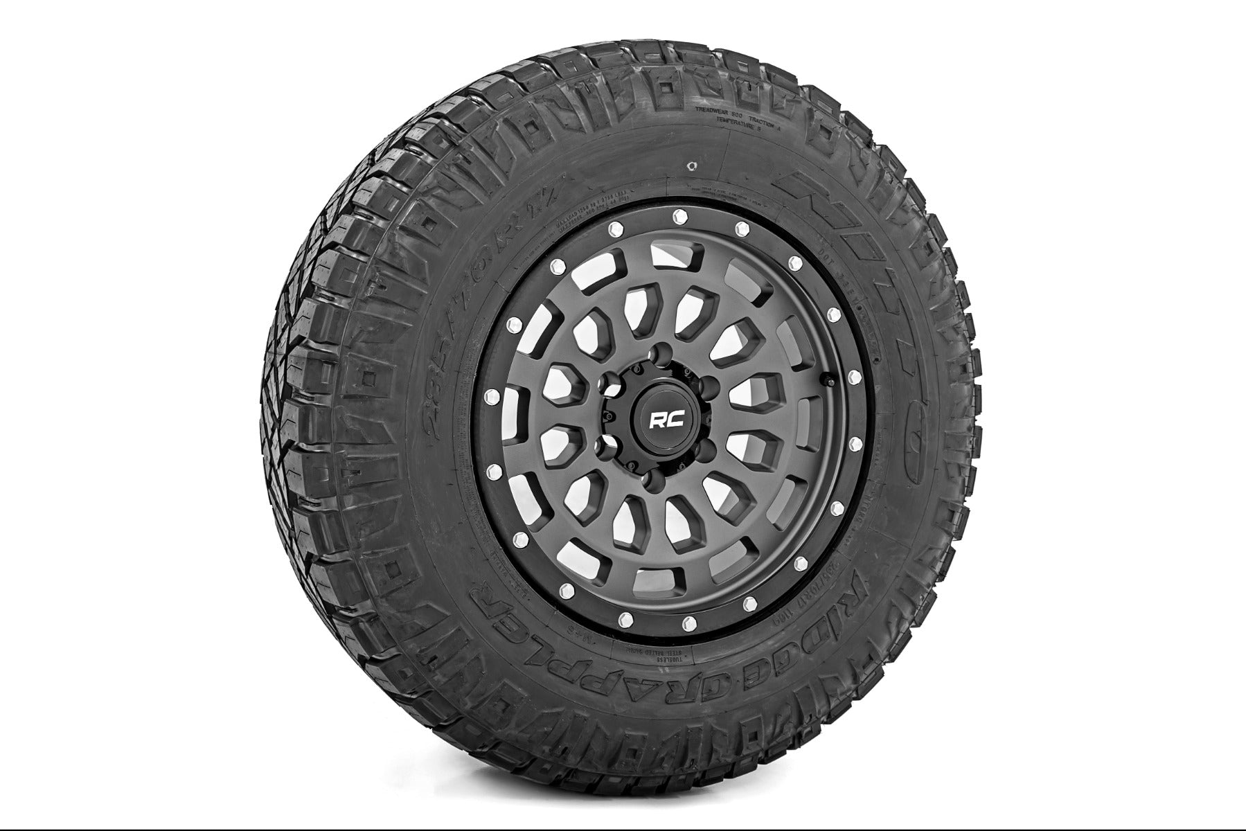 87 Series Wheel Simulated Beadlock Gray/Black 17x8.5 6x5.5 +0mm Rough Country-5