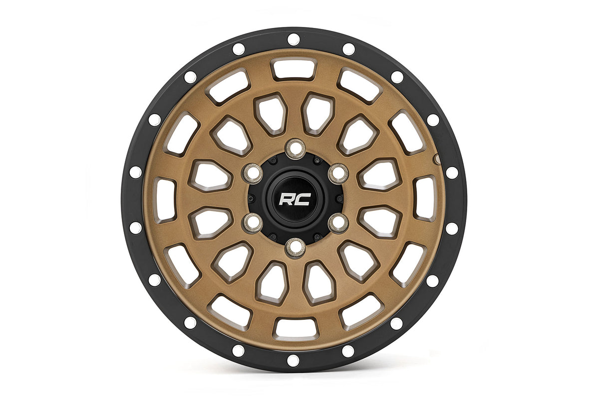 87 Series Wheel Simulated Beadlock Bronze/Black 17x8.5 6x135 +0mm Rough Country-2