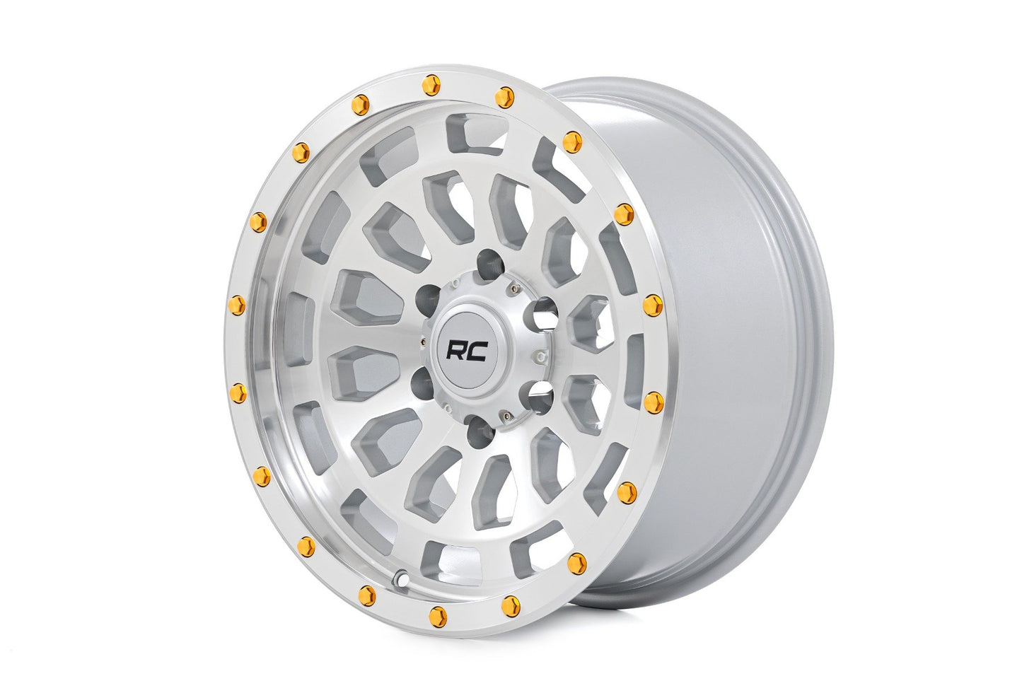 Rough Country 87 Series Wheel Simulated Beadlock Full Machine 17x8.5 5x5 +0mm Rough Country