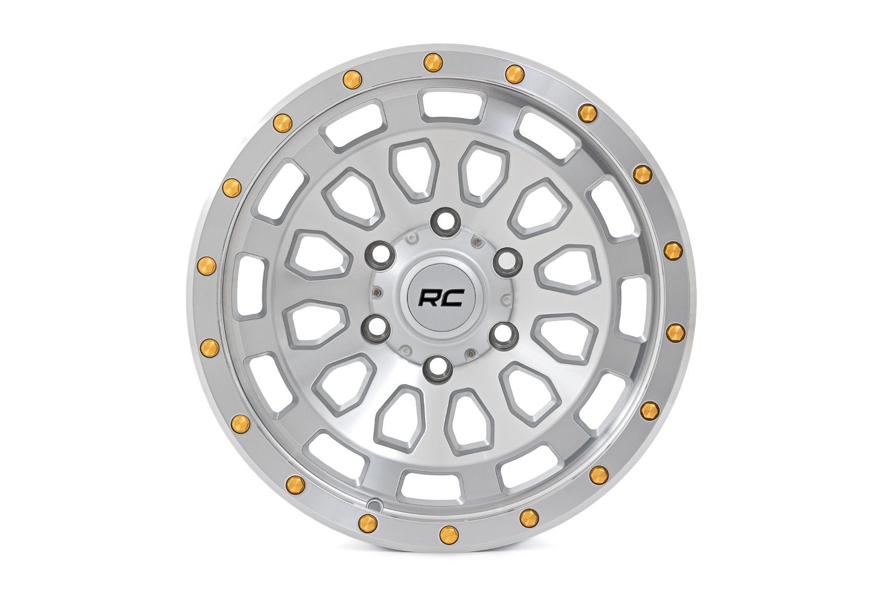 Rough Country 87 Series Wheel Simulated Beadlock Full Machine 17x8.5 5x5 +0mm Rough Country