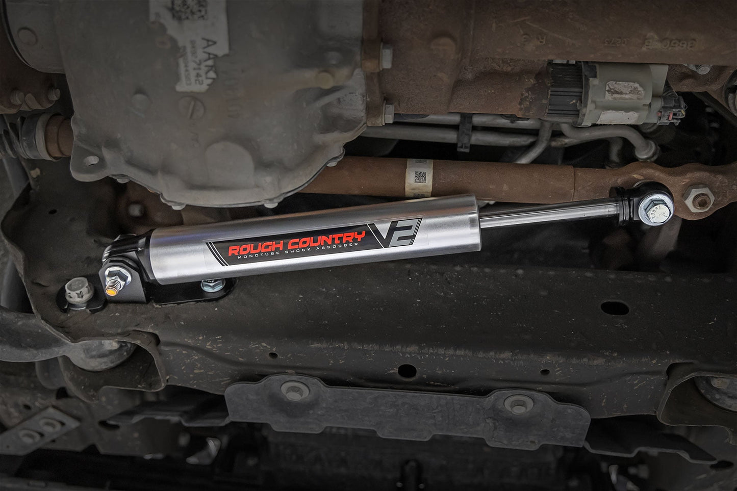 V2 Steering Stabilizer Silverado/Sierra 2500HD/3500HD (16-26) Rough Country-2
